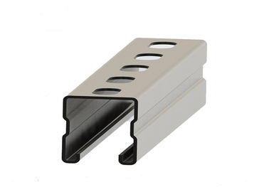 ভালো দাম HDG Perforated Galvanized U Channel , PV Mounting Structure Cold Formed Channel অনলাইন