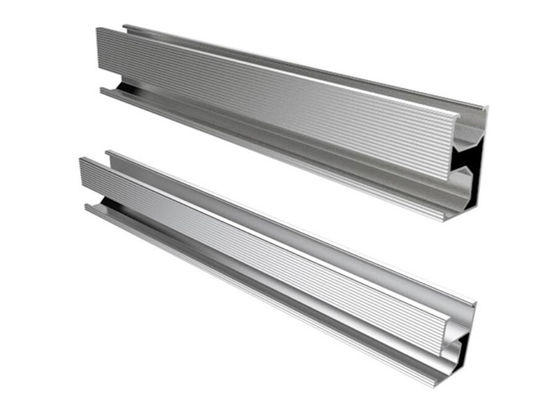 ভালো দাম Silver Aluminum Slotted Rail For Solar Energy System Roof Ground Project অনলাইন