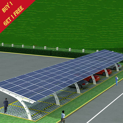 ভালো দাম 60kw Carport Solar Systems For Car Port Parking Frameless Panel PV Ground Mounting Solar Car Parking Shed অনলাইন