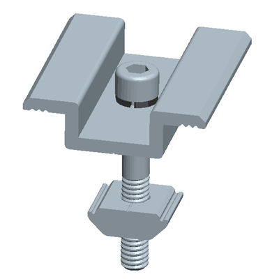 ভালো দাম Aluminum 6005-T5 & Sus 304 Anodized SurfaceThin Film Solar Panel Clamps For PV Mounting অনলাইন