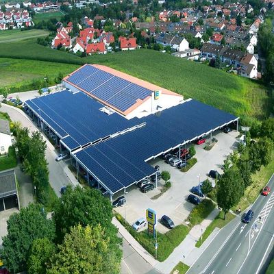 ভালো দাম Vertical Horizental High Intensity Prefabricated Carport Racking Solar Systems অনলাইন