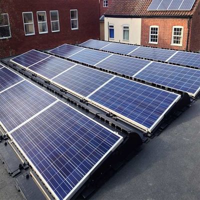 ভালো দাম 0-20m Height Hot Galvanized Steel Flat Roof Solar PV Mounting System অনলাইন