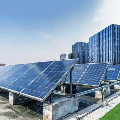 ভালো দাম 20deg Tilting Flat Concrete Roof Solar Rack Mounting System ISO14001 অনলাইন