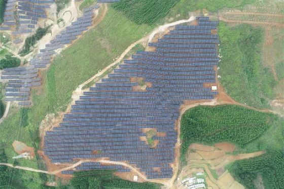 ভালো দাম High Clearance Solar Panel Ground Mounting Systems Easy Installation 0-60 Degrees Tilt Angle Up To 1.2m Ground Clearance অনলাইন