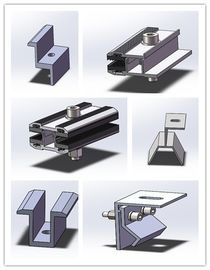 ভালো দাম Thin Film Frameless Solar Panel Clamps Semi Flexible Mounting Brackets Anodized Surface অনলাইন
