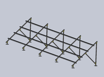 ভালো দাম Galvanized Base Ground Mounted Solar PV Systems , Metal  Photovoltaic Mounting System অনলাইন