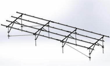 ভালো দাম Steel Solar Panel Ground Mounting Systems Bracket Photovoltaic 1.4KN/m2 Max Snow Load অনলাইন