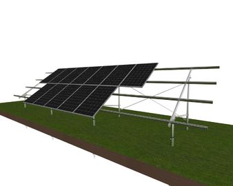 ভালো দাম Open Field Ground Mounted Solar PV Systems Screw Foundation 60m/S Wind Speed Silver অনলাইন