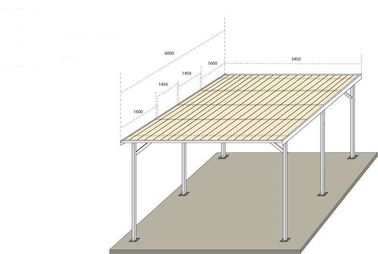 ভালো দাম PV Garage Canopy Solar Carport Structures , Anodized Galvanized Racks Solar Parking Lot অনলাইন