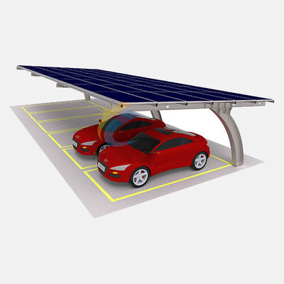 ভালো দাম On/Off Grid Outdoor Carport Solar Systems Waterproof Photovoltaic Panel High Stability Galvanized Solar Car Parking Rack অনলাইন