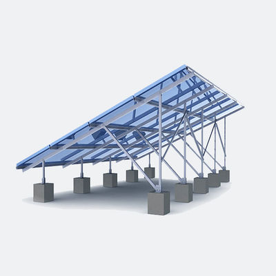 ভালো দাম Frameless Solar Panel Ground Mounting Systems Utility Scale 50 MW Fixed Tilt Anodized Aluminum অনলাইন
