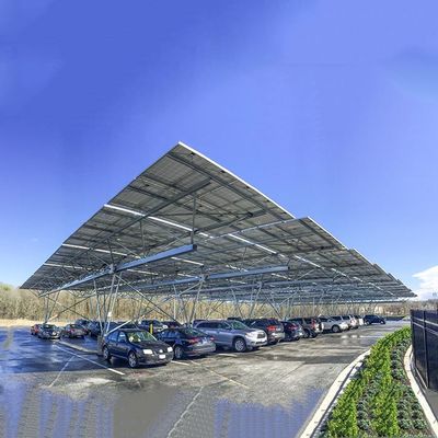 ভালো দাম 10KW 30KW Hot Galvanized Steel Solar PV Carport অনলাইন