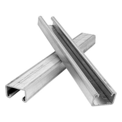 ভালো দাম Building or Construction HDG Perforated Galvanized U Channel, PV Mounting Structure Cold Formed Channel for Solar System অনলাইন