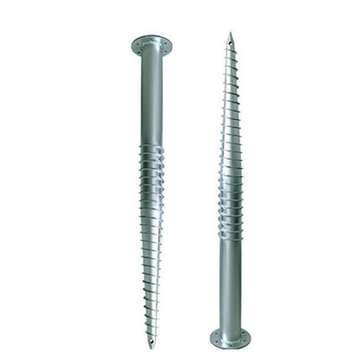 ভালো দাম Hot Dipping Metal Ground Screw Piles Steel Anchor Helical Length 1000~3500mm Anticorrosive For Solar Mounting Systems অনলাইন