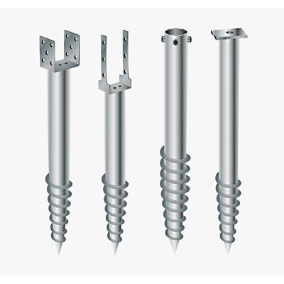 ভালো দাম Solar Mounting System Foundation Anti - Corrosion Ground Screw Piles 1800L*76Dmm Hot Dipped Galvanized Spiral Shape অনলাইন