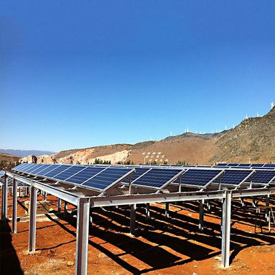 ভালো দাম 130mph Framed/Frameless Flexible Anodized Solar Panel Ground Mounting Systems অনলাইন