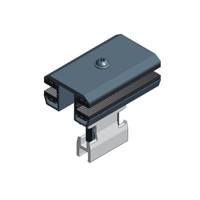 ভালো দাম 35/40/45/50mm Aluminum 6063-T5 Metal Roof Solar Panel Clamps For Frameless PV Module Mounting Structures অনলাইন
