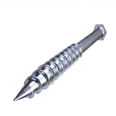 ভালো দাম Stainless Steel Open Field Ground Solar Screw Piles 500~2500 mm অনলাইন