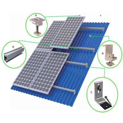 ভালো দাম 6063 6005 Framed Or Frameless Solar Panel Rail Solar System Components অনলাইন