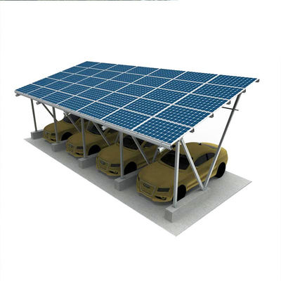 ভালো দাম Galvanized Metal Solar Power Parking Lot Carport Structures 5deg-15deg অনলাইন