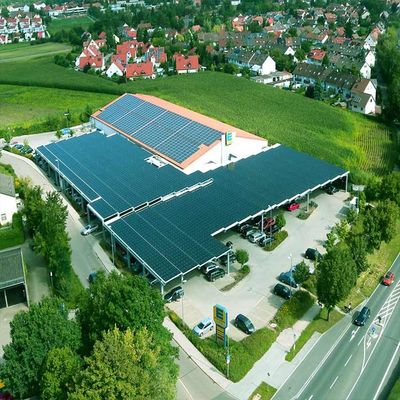 ভালো দাম Versatile Q235B Q345B HDG Steel Carport Solar Systems অনলাইন
