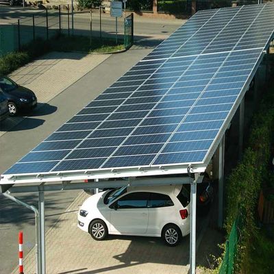 ভালো দাম 10deg HDG Steel Solar Panel Racking System For Parking Lot অনলাইন