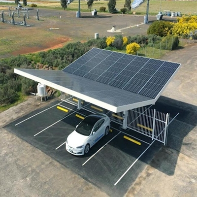 ভালো দাম On / Off Grid Solar Carport Systems With metal roofing sheet solar bracket solar mounting system অনলাইন