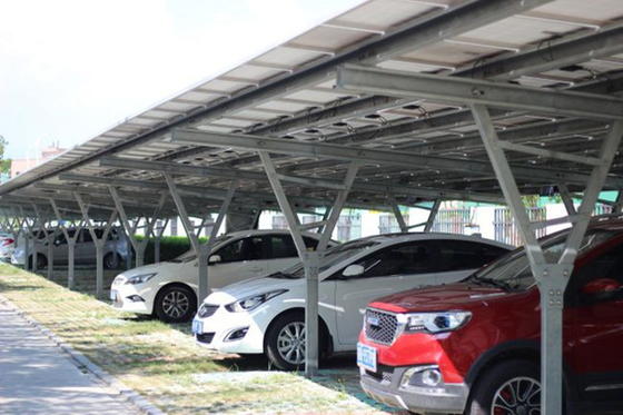 ভালো দাম On/Off Grid Carbon Steel Solar Panel Carport Mounting Structure অনলাইন