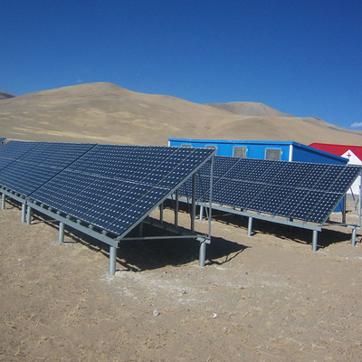 ভালো দাম Hot Dip Galvanized Ground Solar Mounting Bracket High Power Output অনলাইন