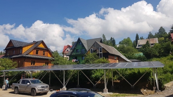 ভালো দাম Framed Ground Mounted Solar Pv Systems Anodized For car packing carport solar bracket অনলাইন