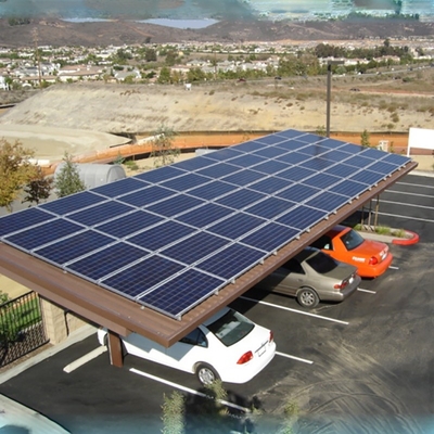 ভালো দাম Aluminium Carport Solar Racking Ground Mounted Solar structure carport solar mounting system অনলাইন